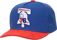 Mitchell & Ness Men's Mitchell & Ness  Blue/Red Philadelphia 76ers May Flowers Adjustable Hat