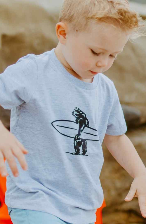 Everyday California Mini Simply Tee In Light Grey