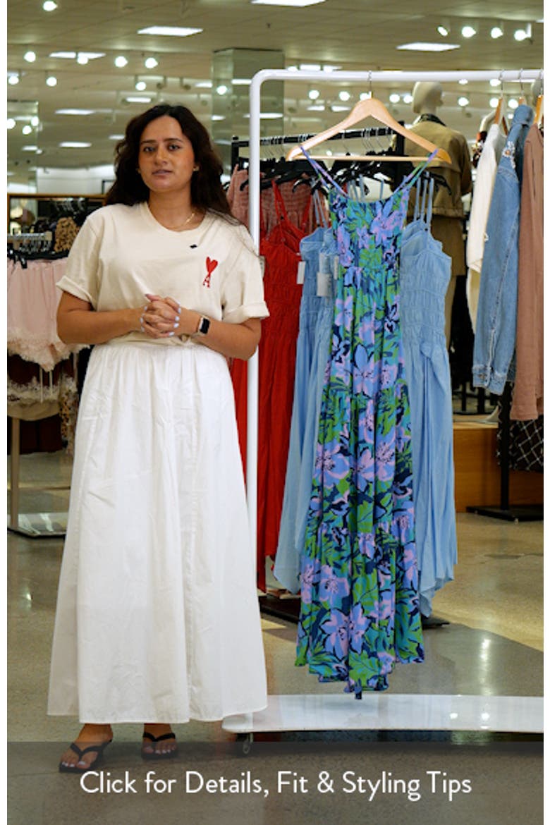 Kailani Floral Smocked Tiered Maxi Dress video