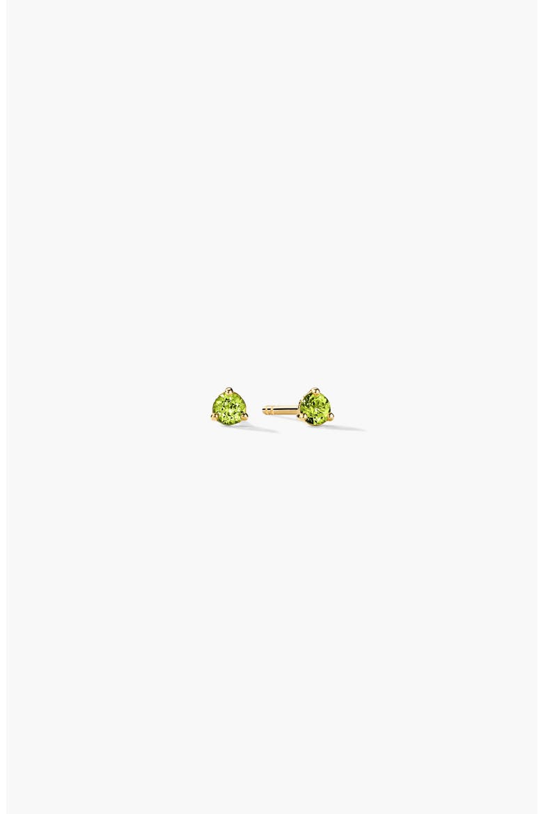 Gemstone Studs, Main, color, Peridot