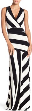 GO COUTURE Sleeveless Maxi Stripe Dress