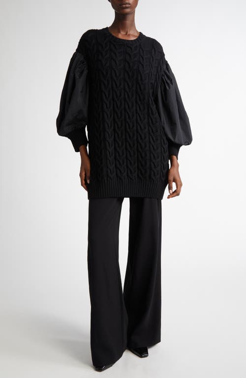 Max Mara Rina Cady Wide Leg Pants In Black