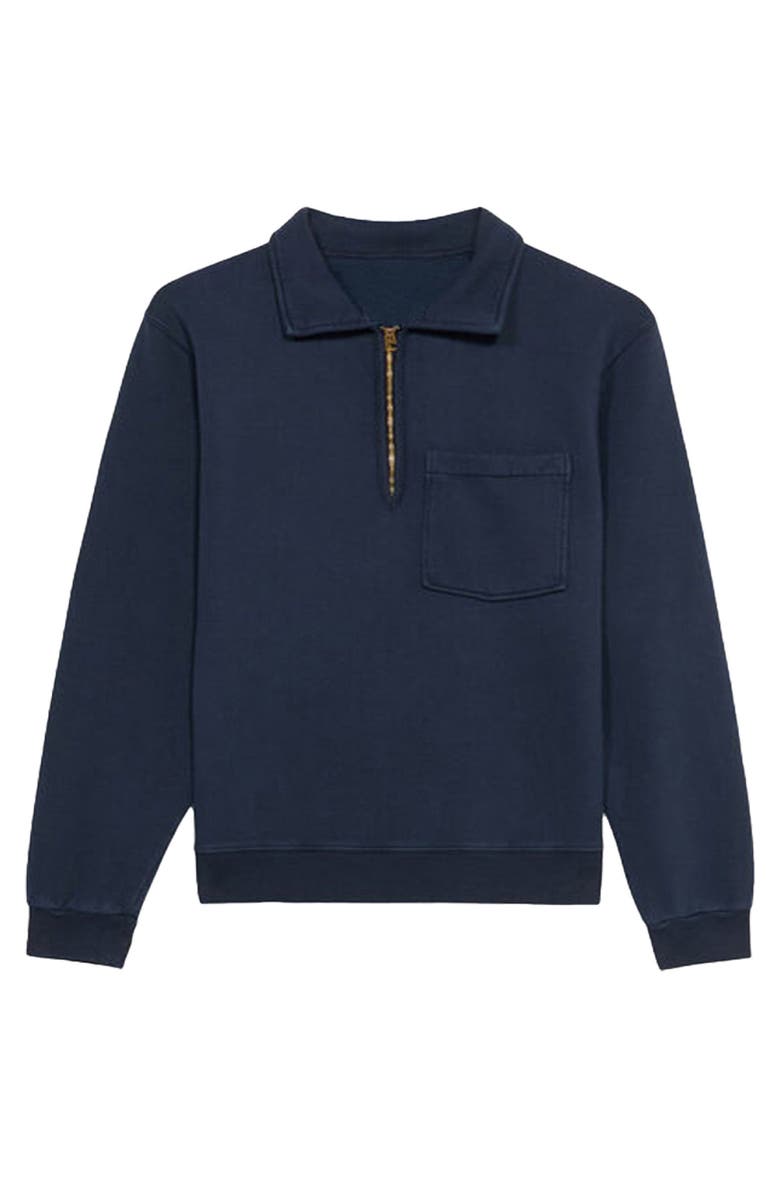 Fortela Woven Zip-Up Sweatshirt, Main, color, Blue