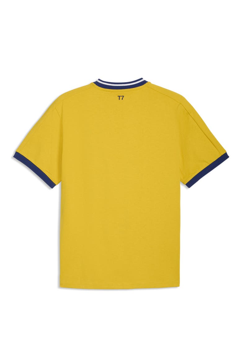 T7 Logo Ringer T-Shirt, Alternate, color, DAZZLING YELLOW