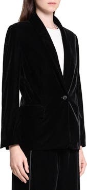Theory Shawl Collar Velvet Blazer