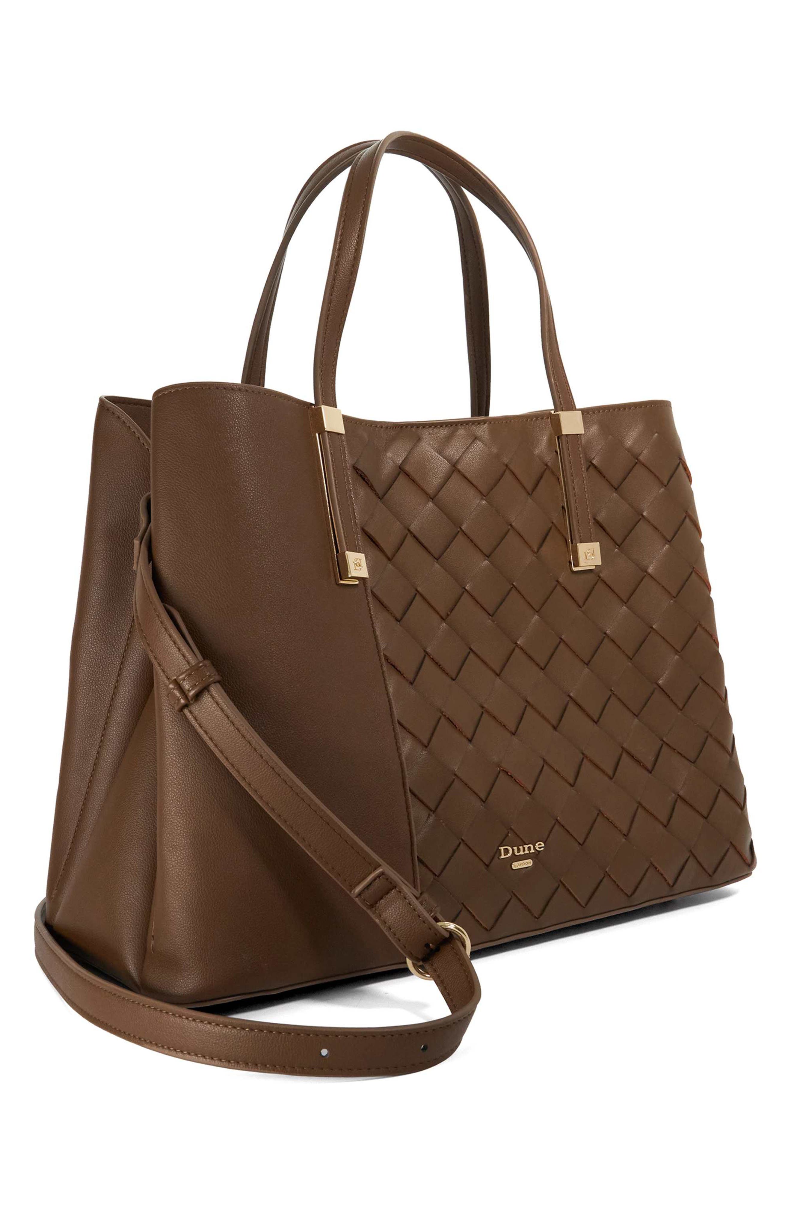 Dorry Leather Tote, Alternate, color, BROWN