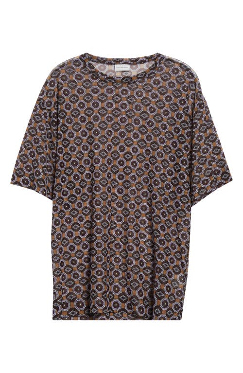 Dries Van Noten Hoge T-shirt In Brown
