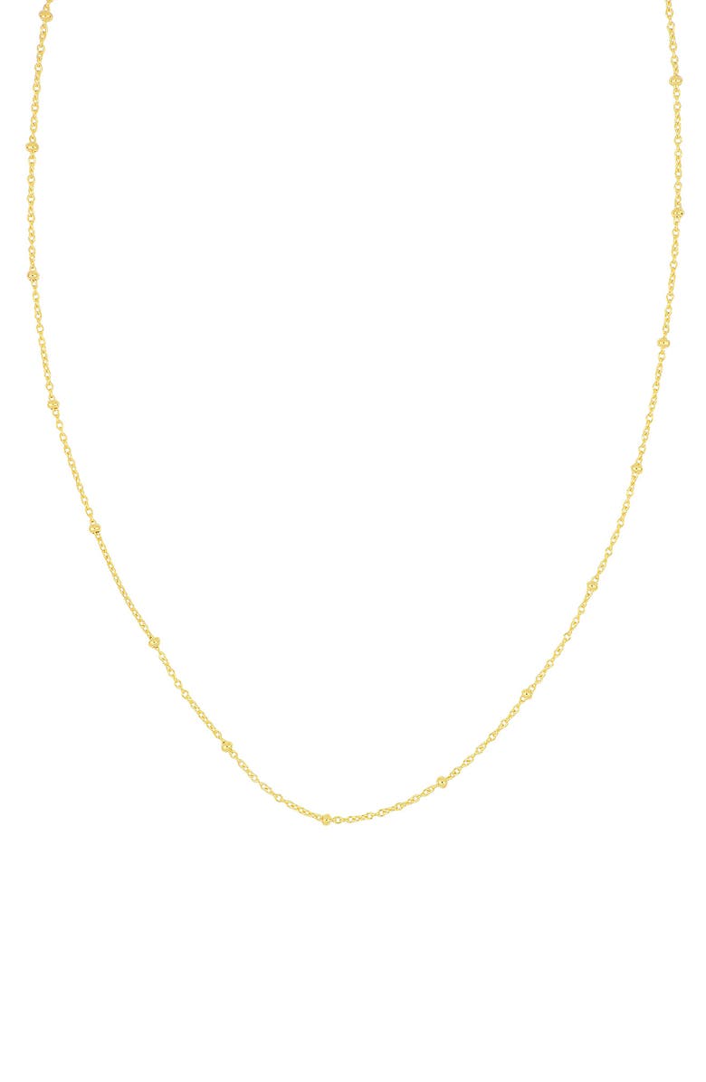 Bony Levy Beaded Chain Necklace, Main, color, 14K Yellow Gold