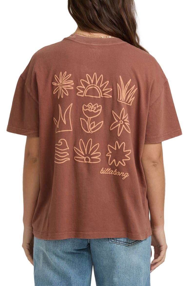 Fresh Glance Cotton Graphic T-Shirt, Alternate, color, COWHIDE