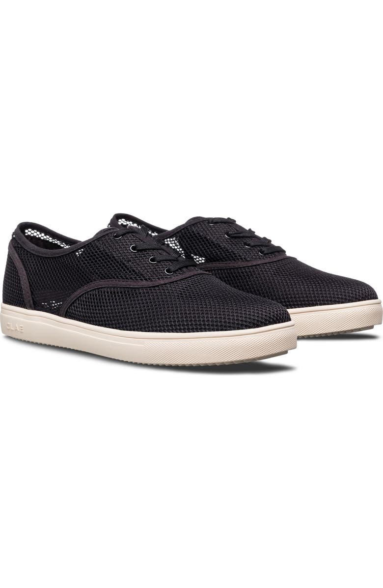 CLAE Bruce Knit Low Top Sneaker, Main, color, Black