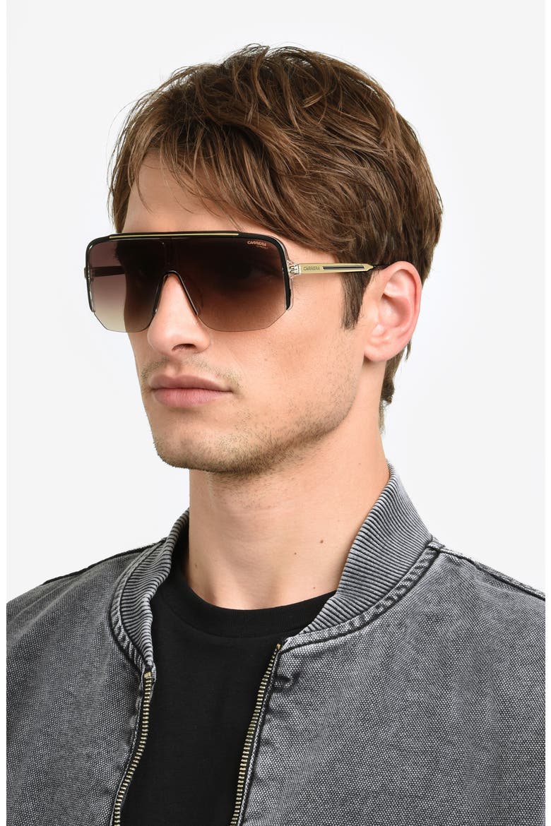 99mm Oversize Shield Sunglasses, Alternate, color, 02M2-HA