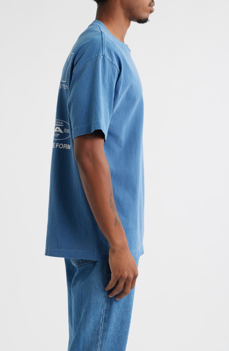 Obey Persistent Movement Graphic T-Shirt, Alternate, color, Pigment Dark Denim