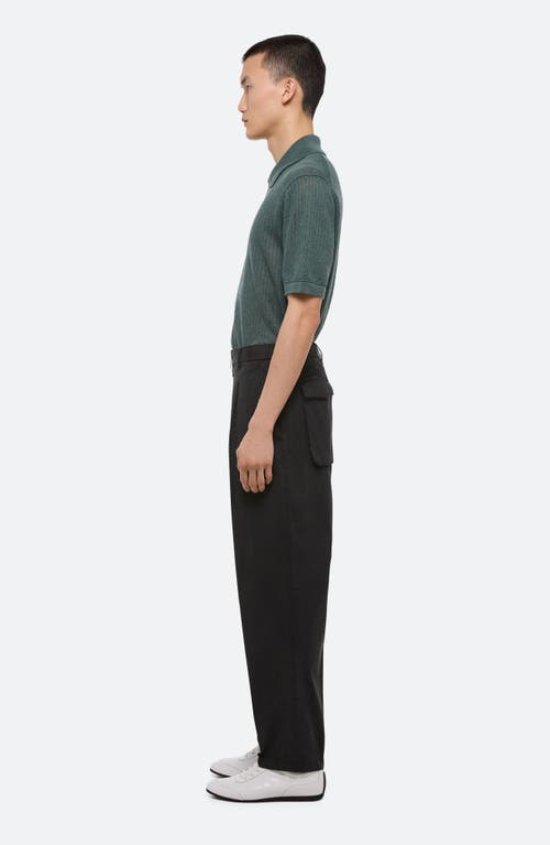 Helmut Lang Gd Zoot Cotton Stretch Twill Pants In Black