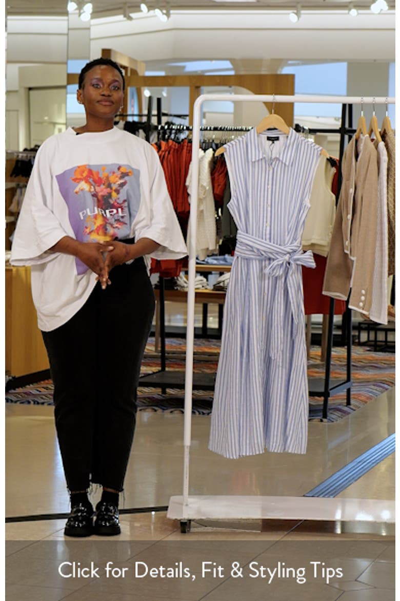 Charlie Stripe Seersucker Midi Dress video