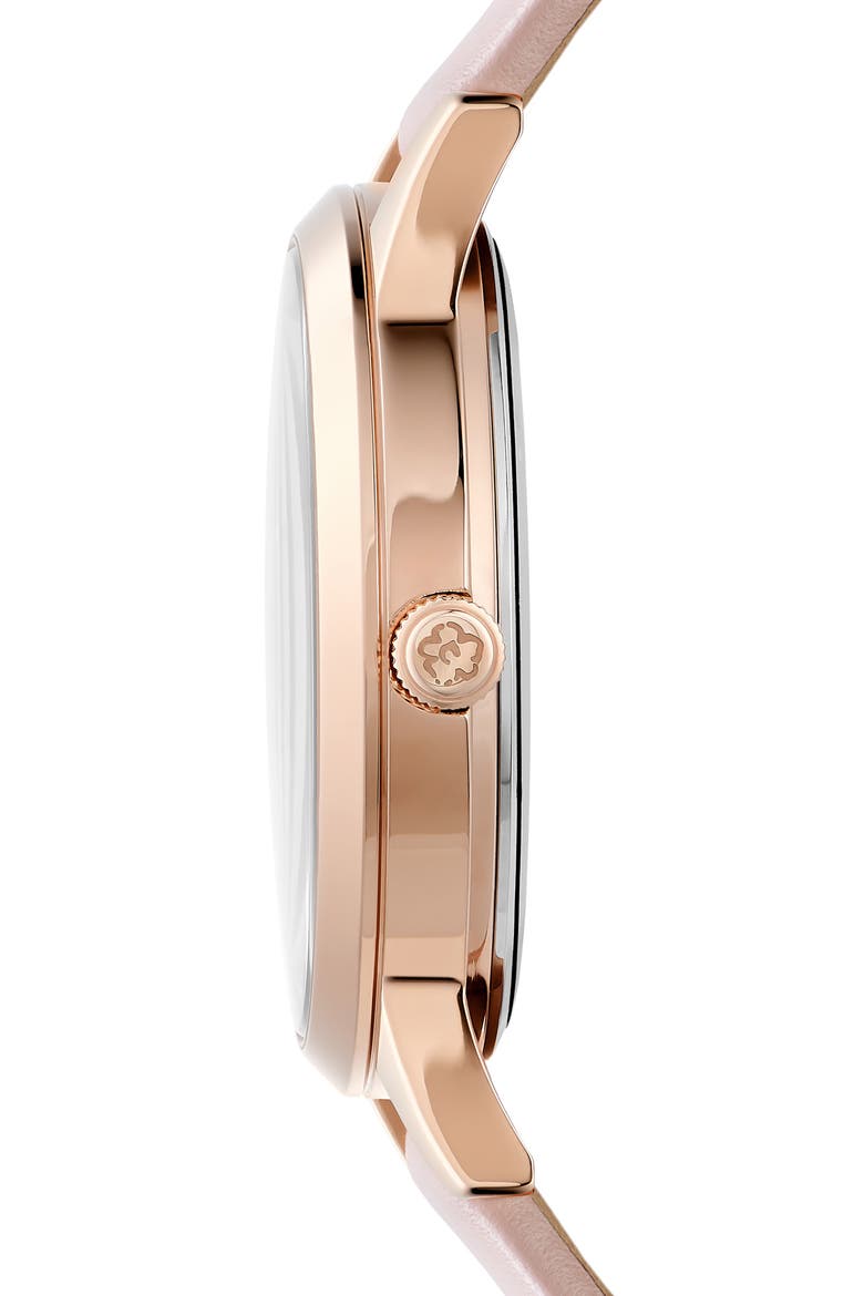 Fitzrovia Leather Strap Watch & Bracelet Set, 34mm, Alternate, color, ROSE GOLD/ PINK/ PINK