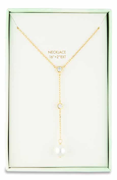 ARGENTO VIVO Freshwater Pearl Figaro Lariat Necklace
