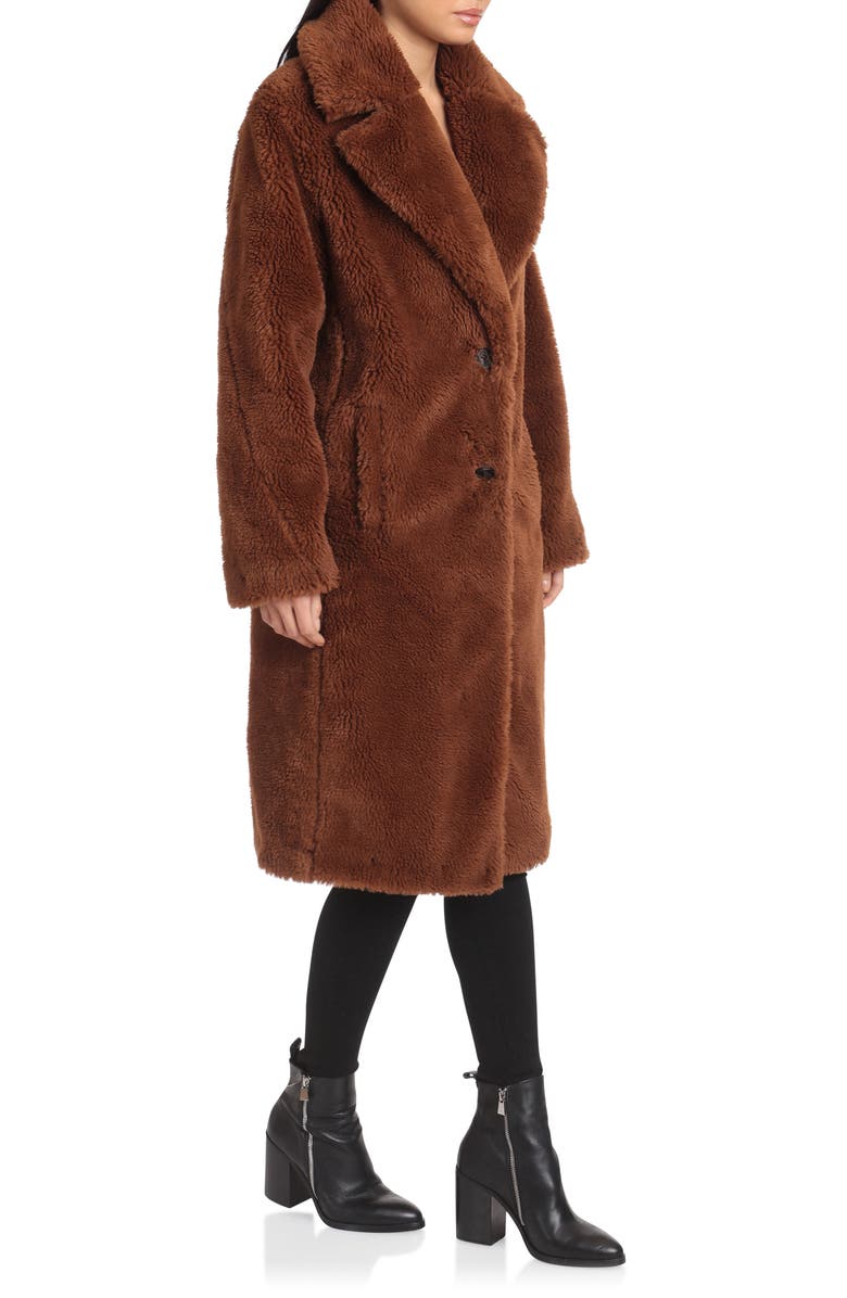 Avec Les Filles Teddy Faux Fur Coat, Alternate, color, 