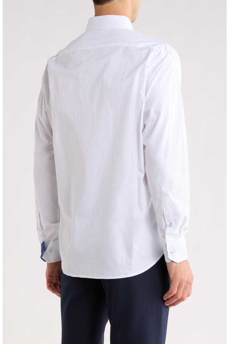 Signature Cotton Oxford Button-Down Shirt, Alternate, color, WHITE