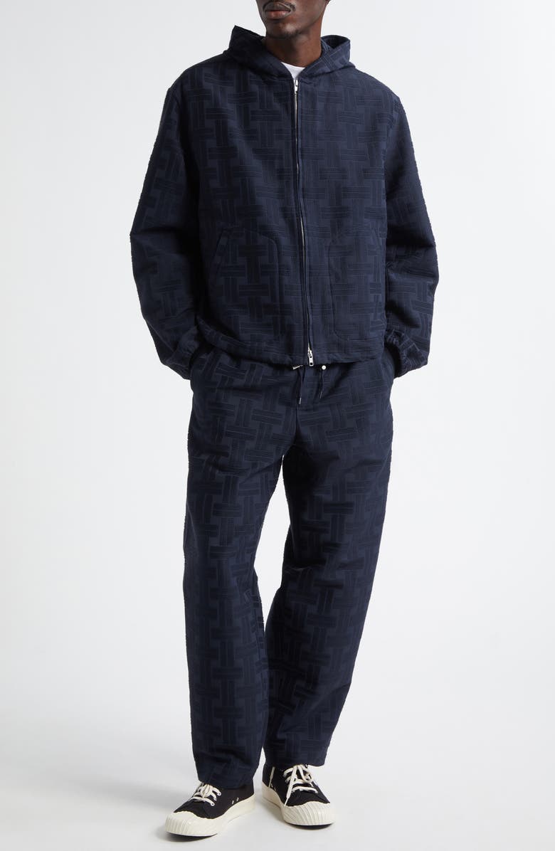 KENZO Weave Jacquard Hooded Jacket, Alternate, color, 