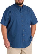 Harbor Bay by DXL Big & Tall Easy-Care Micro Print Sport Shirt V2