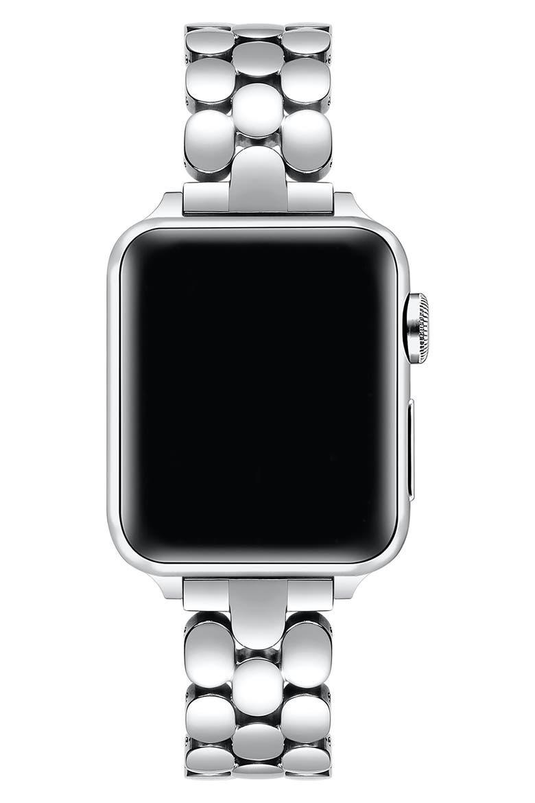 Emery Apple Watch® Bracelet Watchband, Alternate, color, SILVER