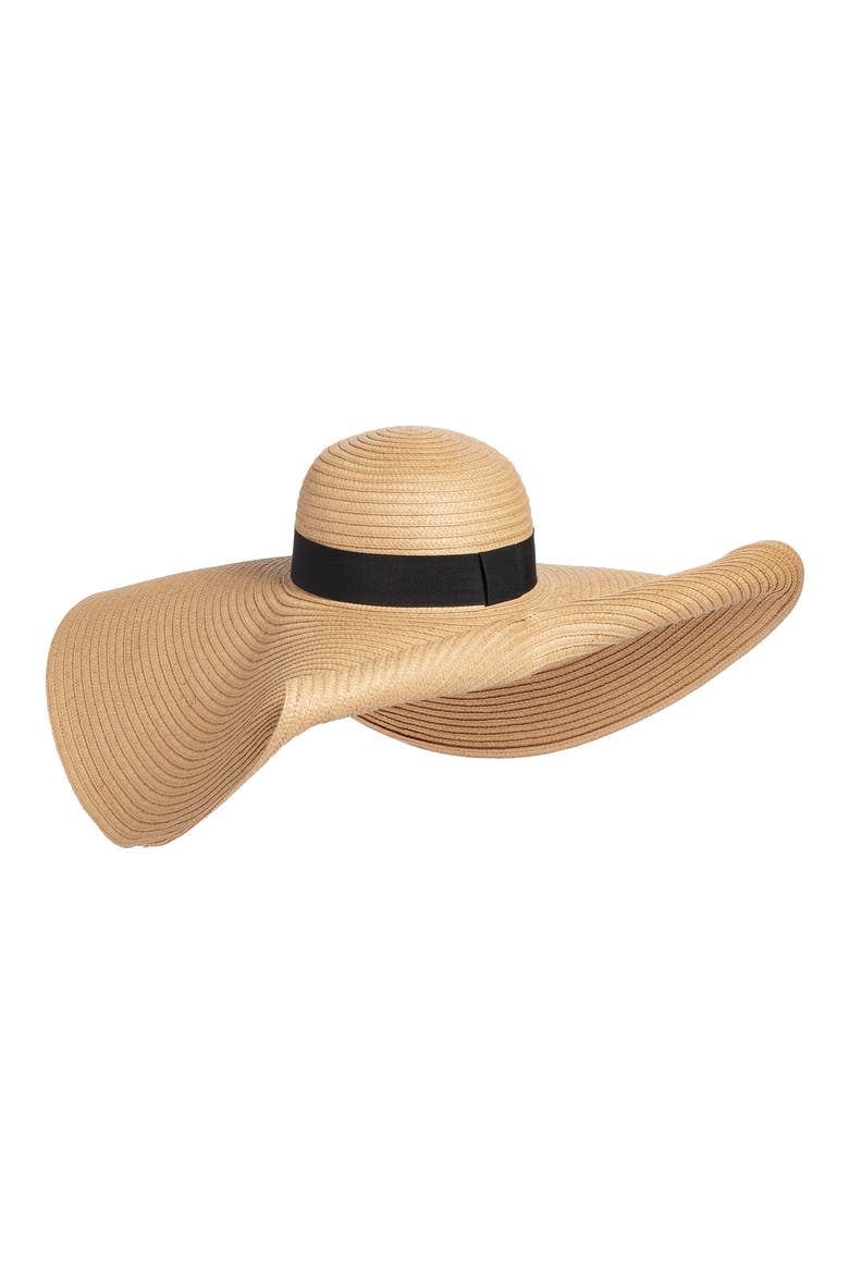Super Floppy Straw Hat, Main, color, TAN DARK NATURAL