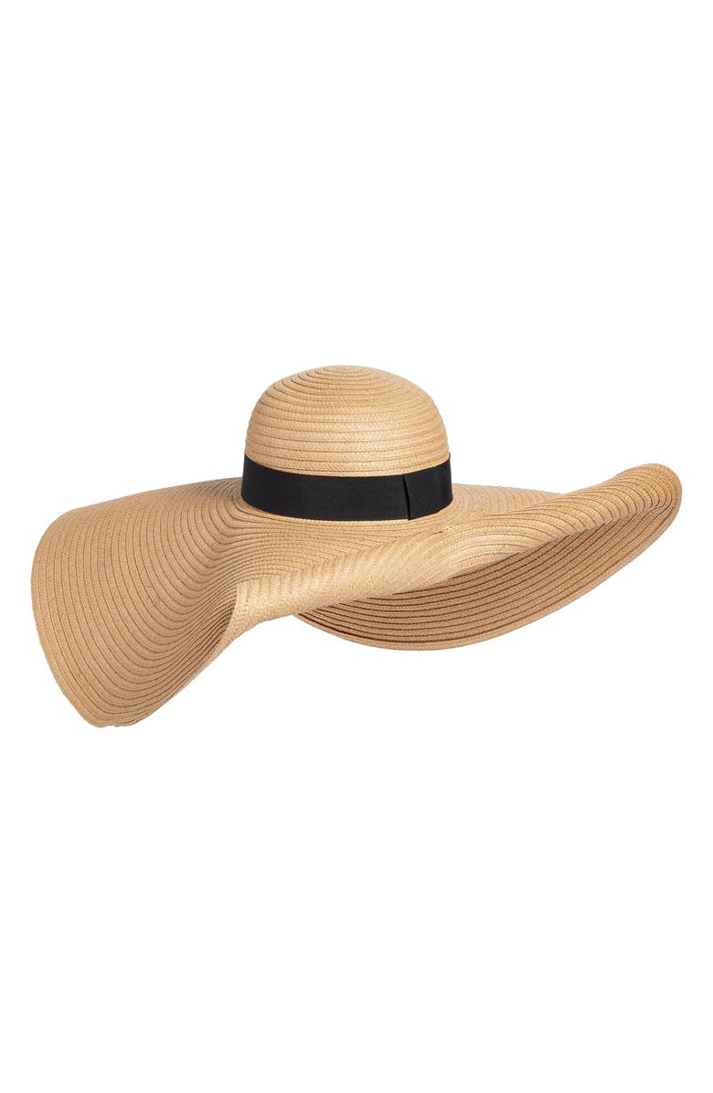 Nordstrom Super Floppy Straw Hat, Main, color,