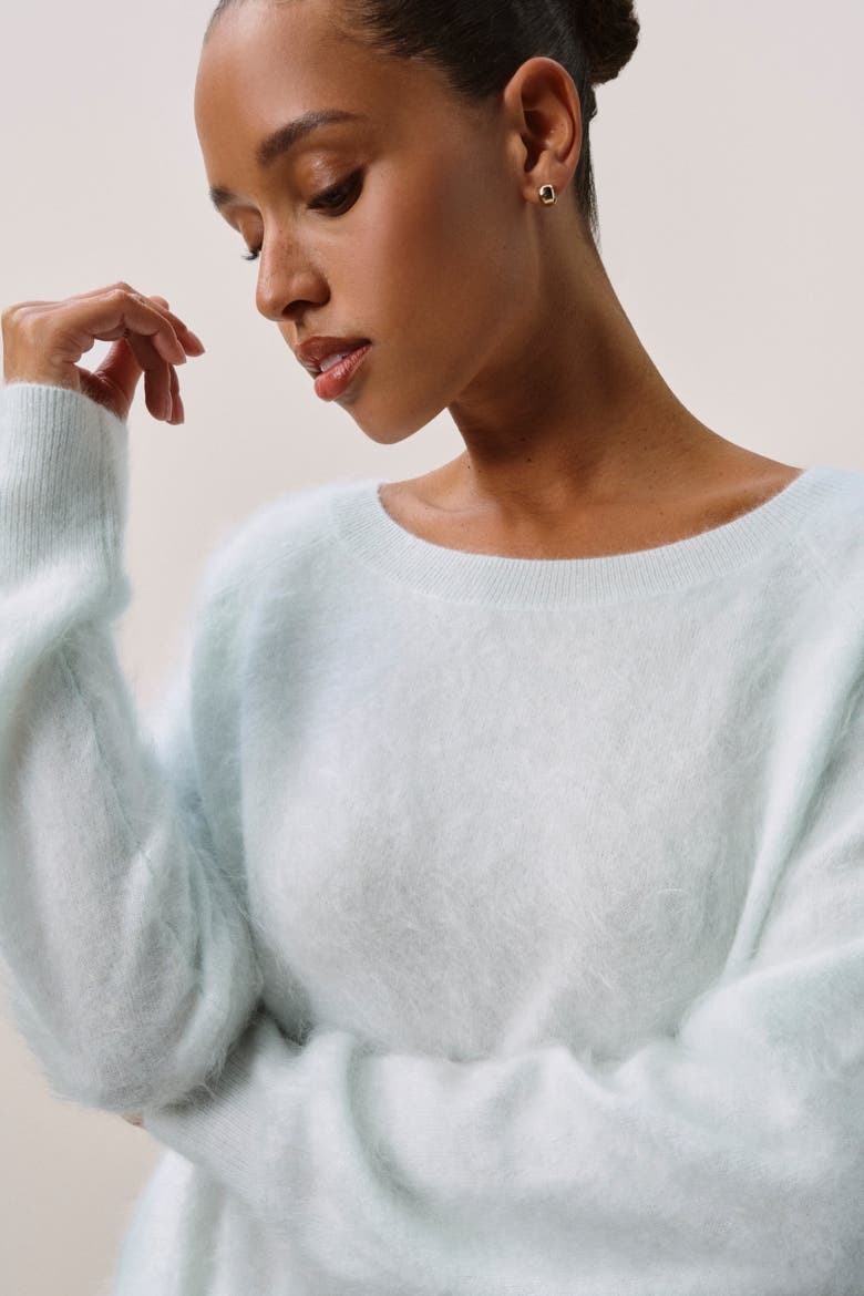 DOVE BRUSHED CASHMERE BOATNECK, Alternate, color, Jadite