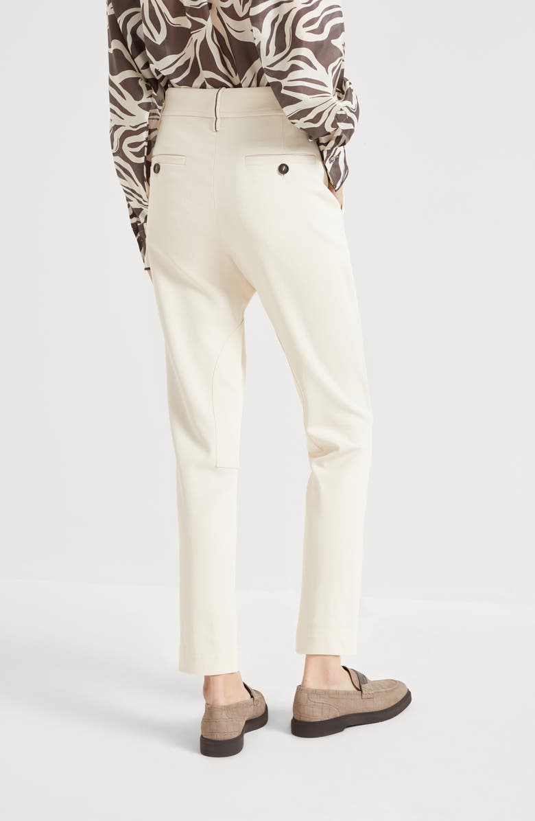 Brunello Cucinelli Equestrian trousers, Alternate, color, Panama
