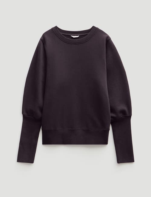 Hush Puff Sleeve Sweatshirt In Black