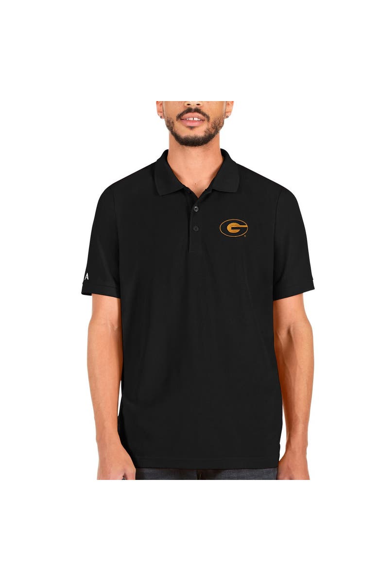ANTIGUA Men's Antigua Black Grambling Tigers Big & Tall Legacy Pique Polo, Main, color, Black