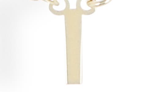Meshmerise Diamond Initial Charm Necklace In Gold