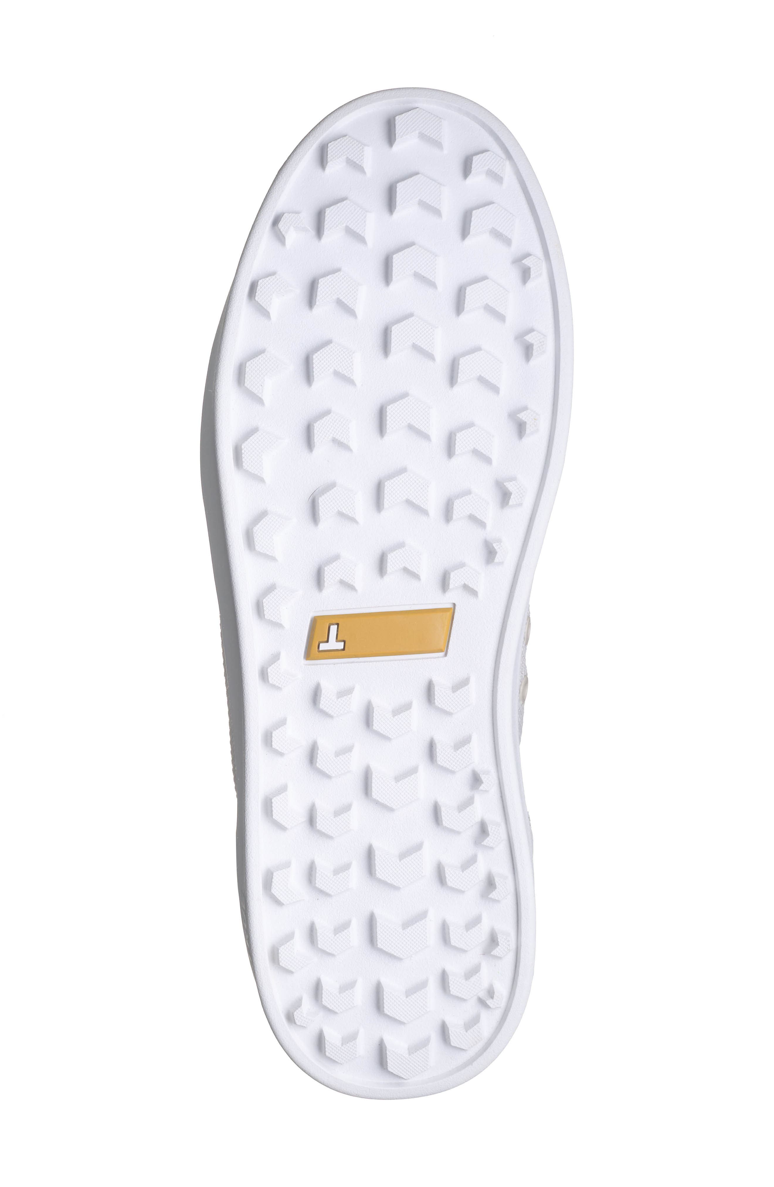 TRUE linkswear Mixed Media Sneaker, Alternate, color, White Truffle