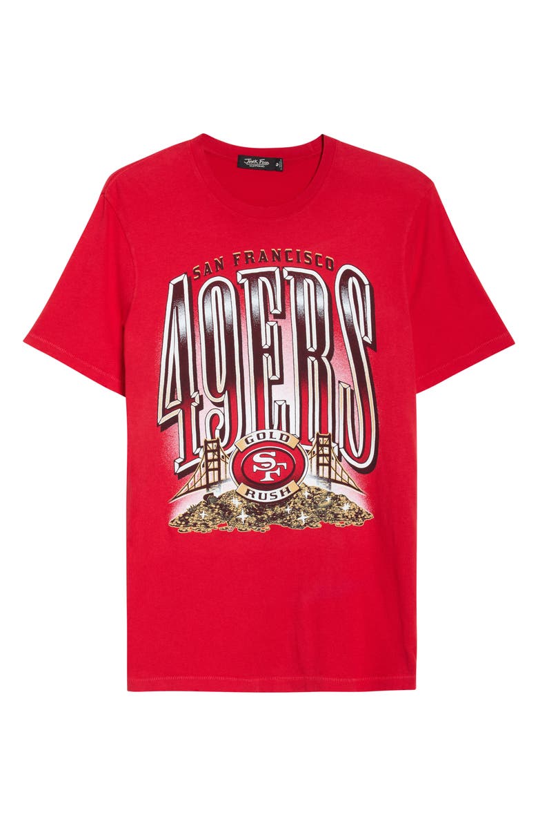Junk Food 49ers Gold Rush Cotton Graphic T-Shirt, Alternate, color, Licorice