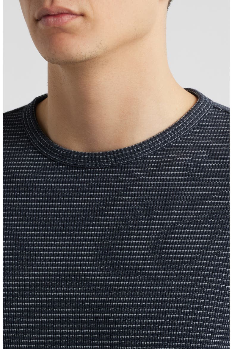 Feed Stripe Thermal Knit Long Sleeve T-Shirt, Alternate, color, COASTAL/OFF WHITE
