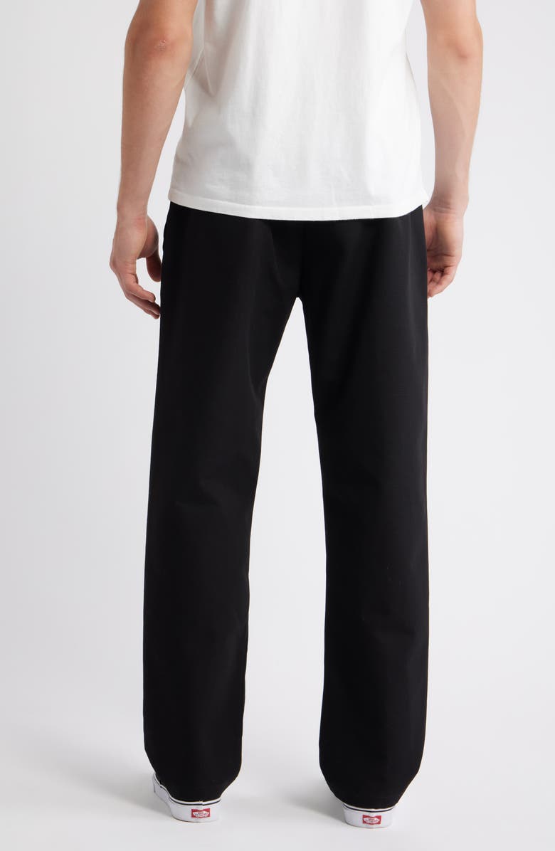 STANDARD ISSUE Standard Cotton Canvas Drawstring Slacker Pants, Alternate, color, Black