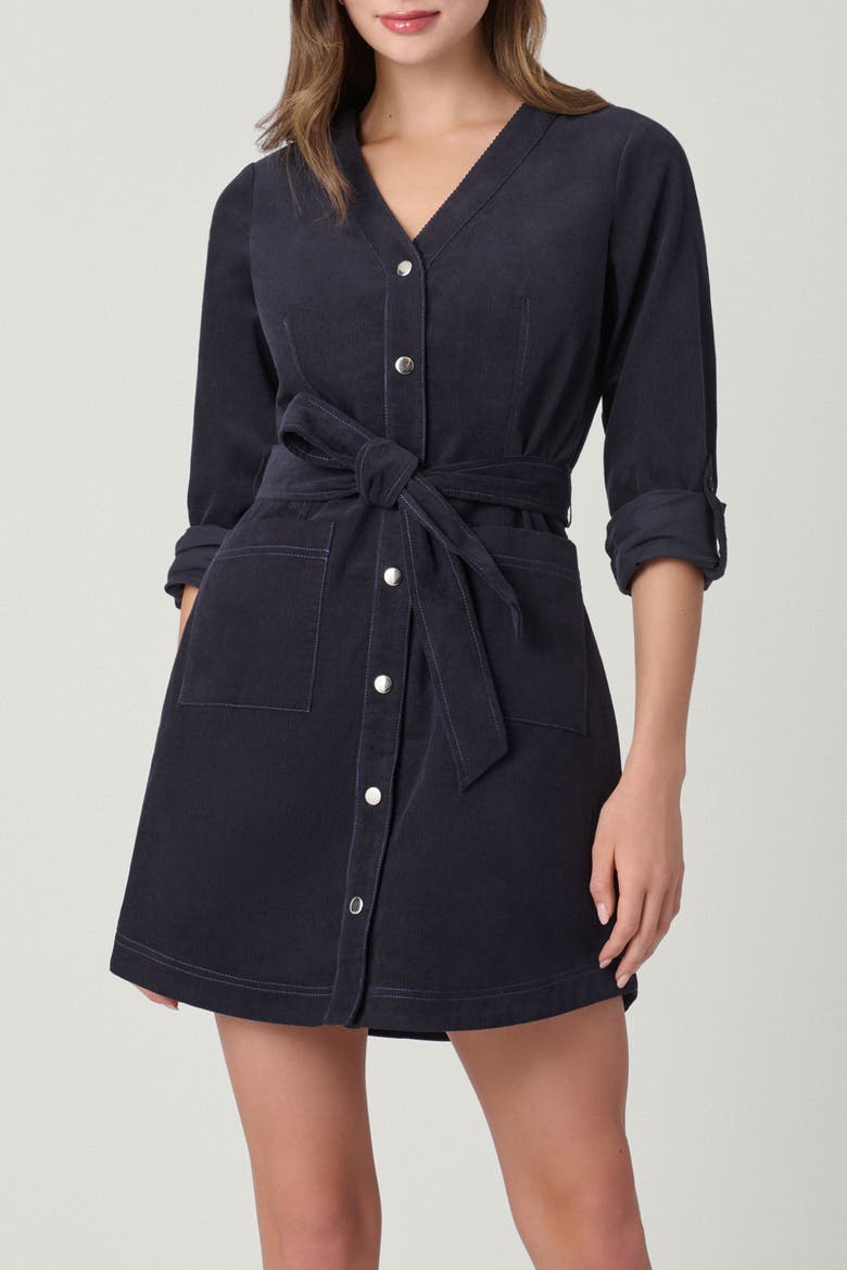 Greenwich Corduroy Hamlin Dress, Main, color, Ink