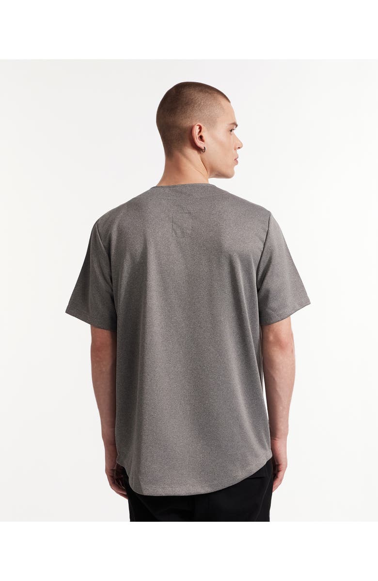Ecko Unltd. The Dinger Button Front Top, Alternate, color, Marled Grey
