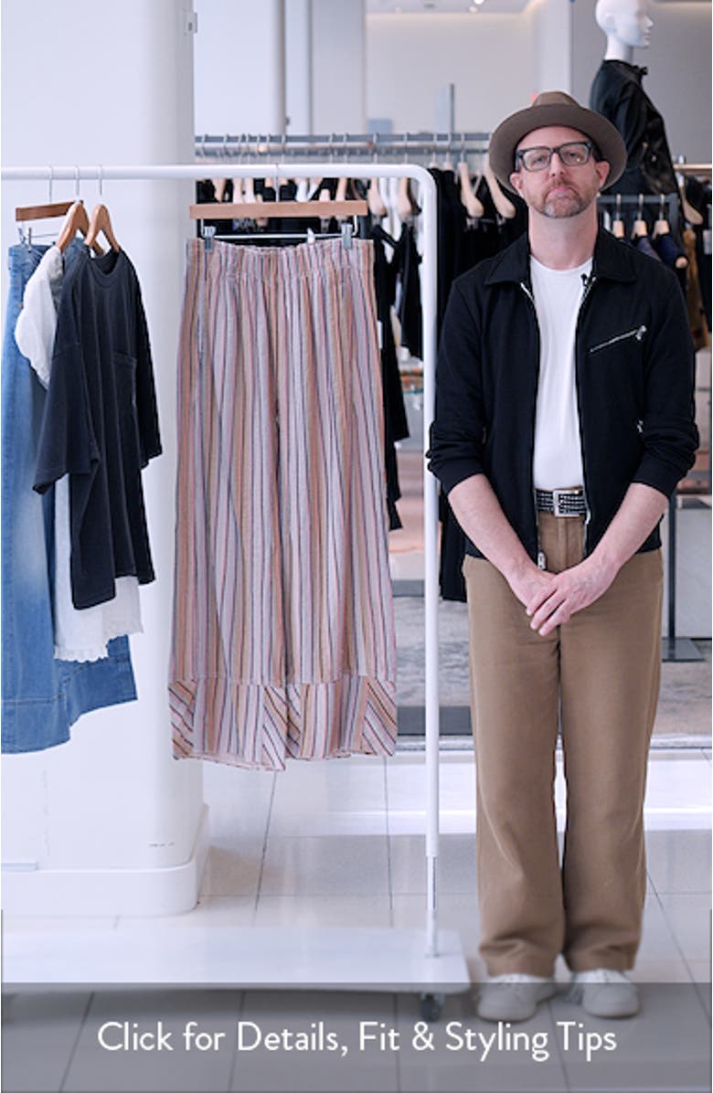 Days End Stripe Cotton Drawstring Pants, sales video thumbnail