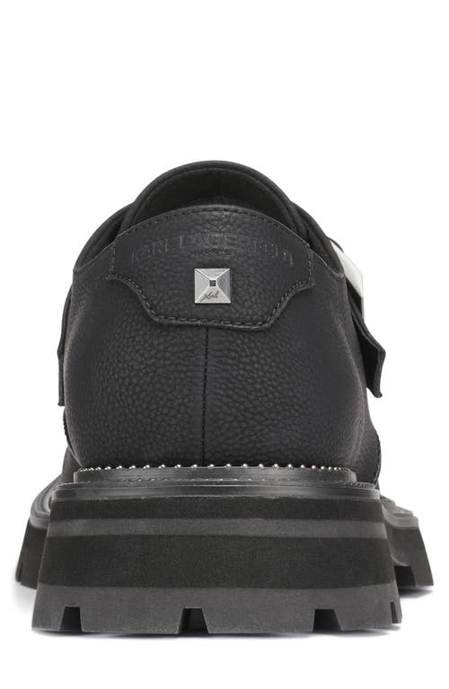 Karl Lagerfeld Paris Pebble Leather Monk Strap Shoe In Animal Print
