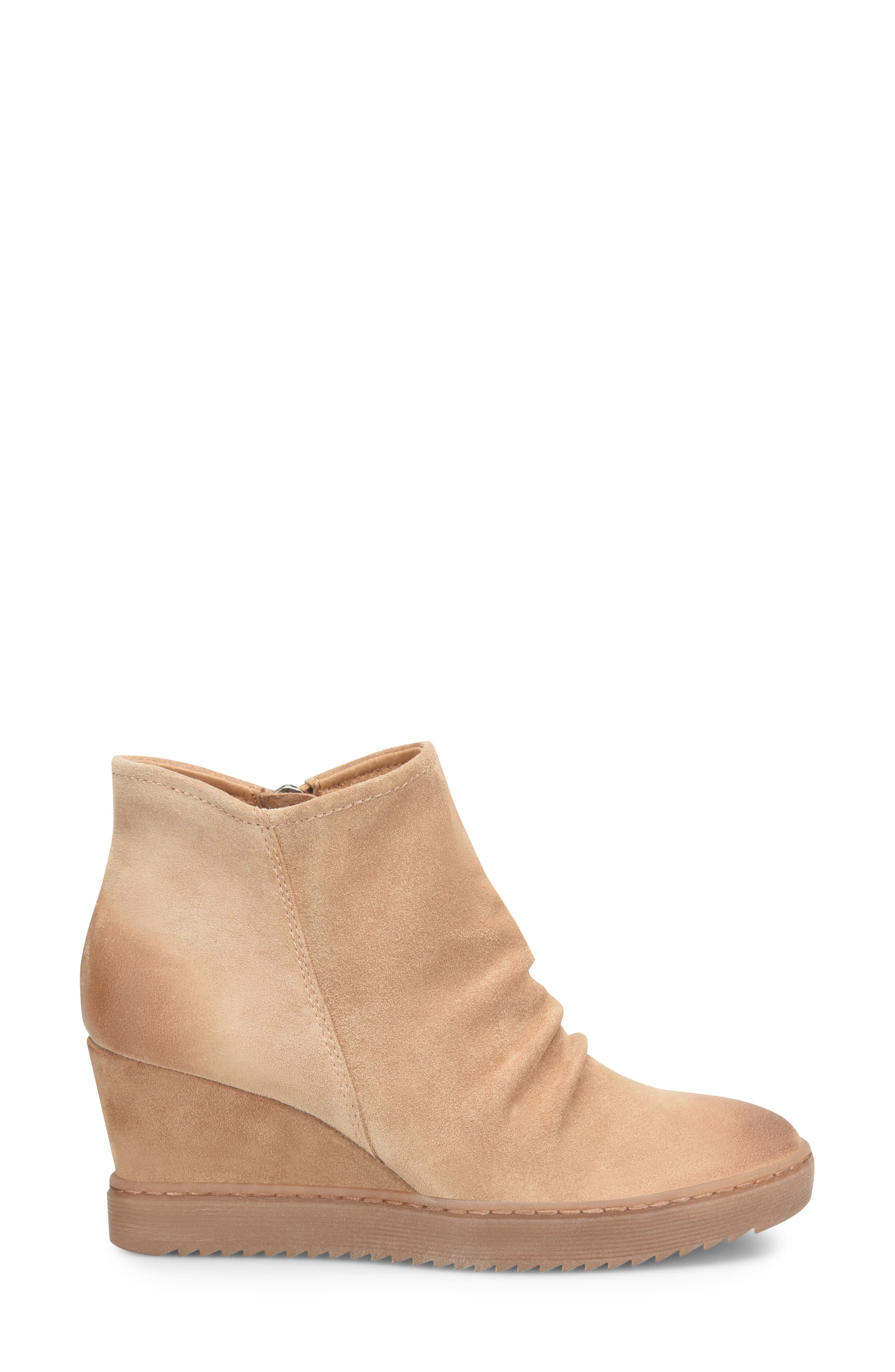 Siri Waterproof Wedge Bootie, Alternate, color, BARLEY