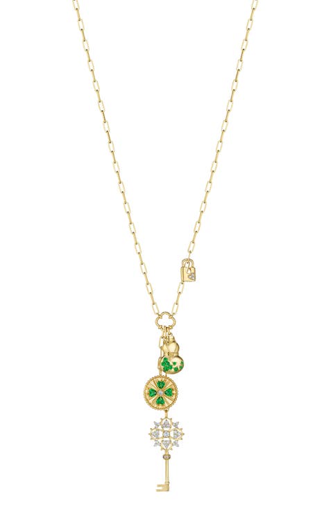 Penka Diamond & Tsavorite Multicharm Necklace