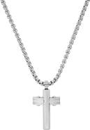 STEELTIME HMY JEWELRY Stainless Steel Cross Pendant Necklace