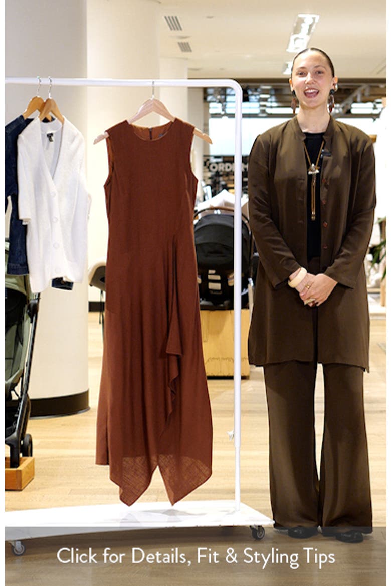 Sleeveless Linen Midi Dress video