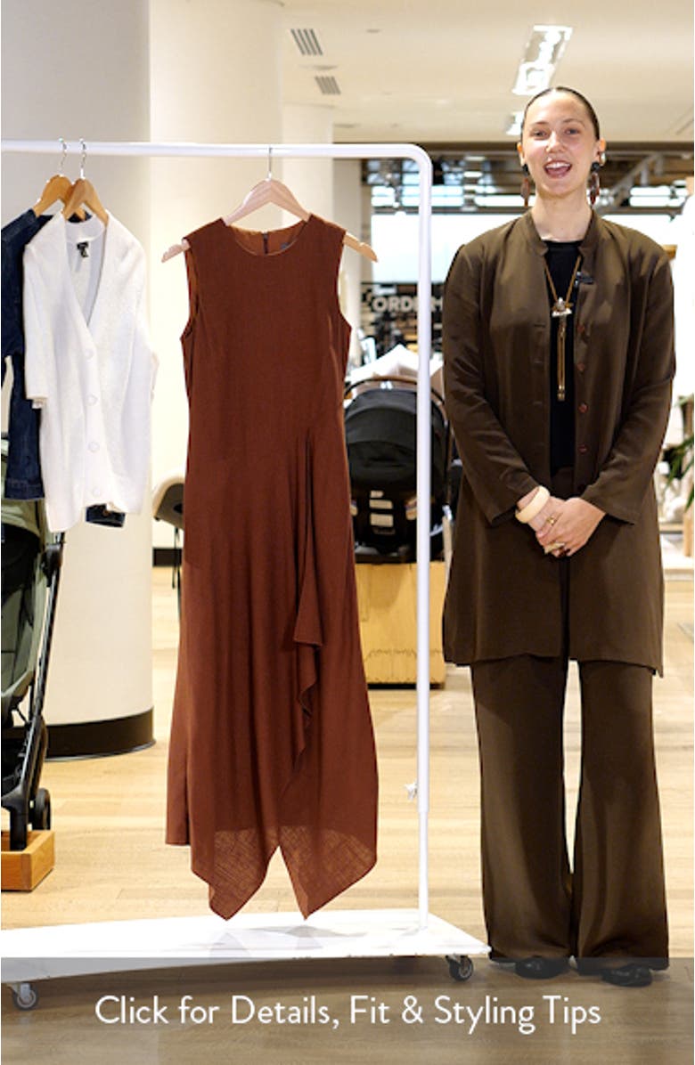 Sleeveless Linen Midi Dress, sales video thumbnail