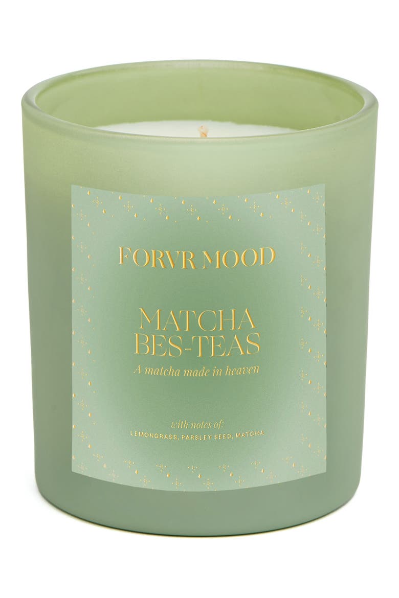 Matcha Bes-Teas Scented Candle, Main, color, GREEN