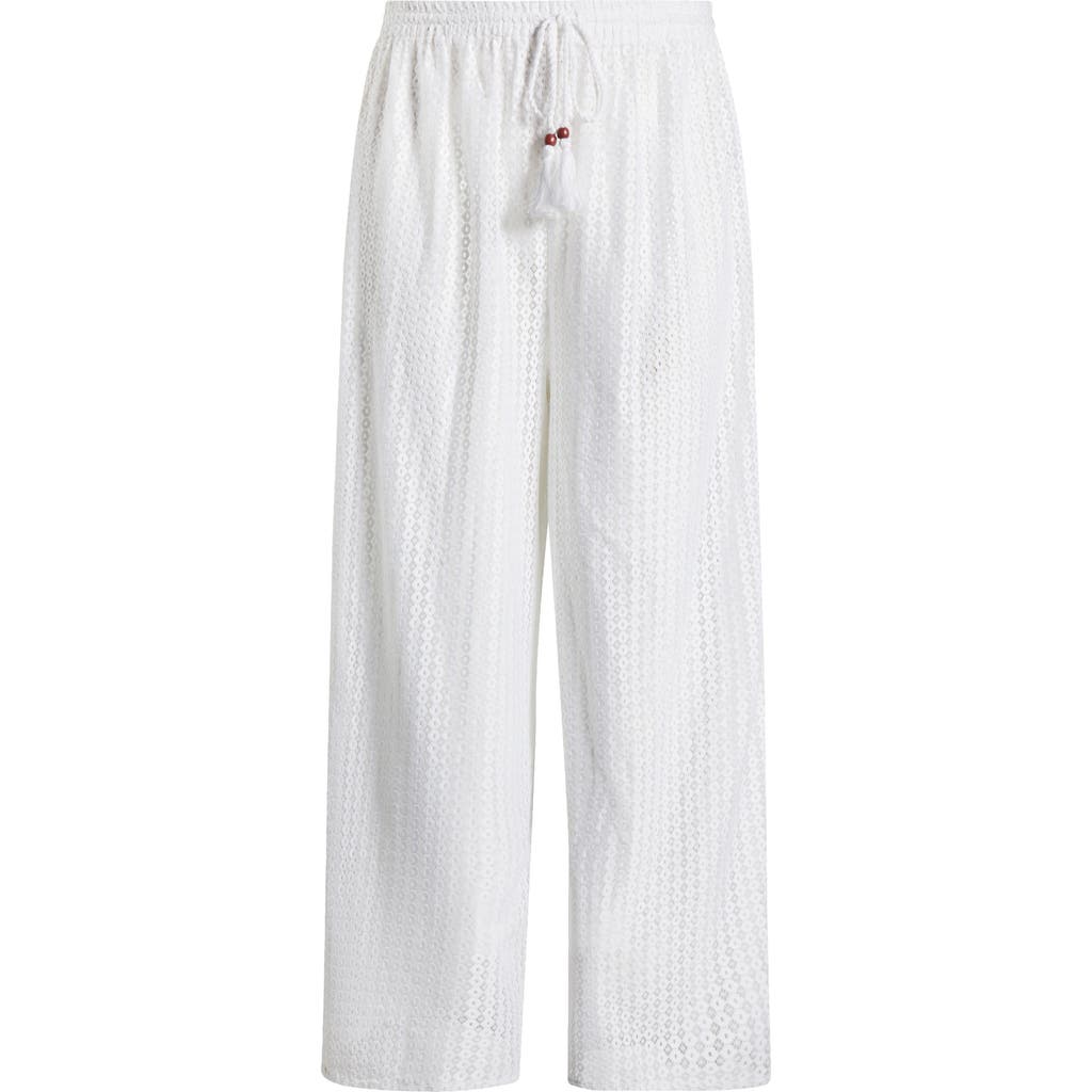 Nordstrom Open Knit Cover-up Pants In White