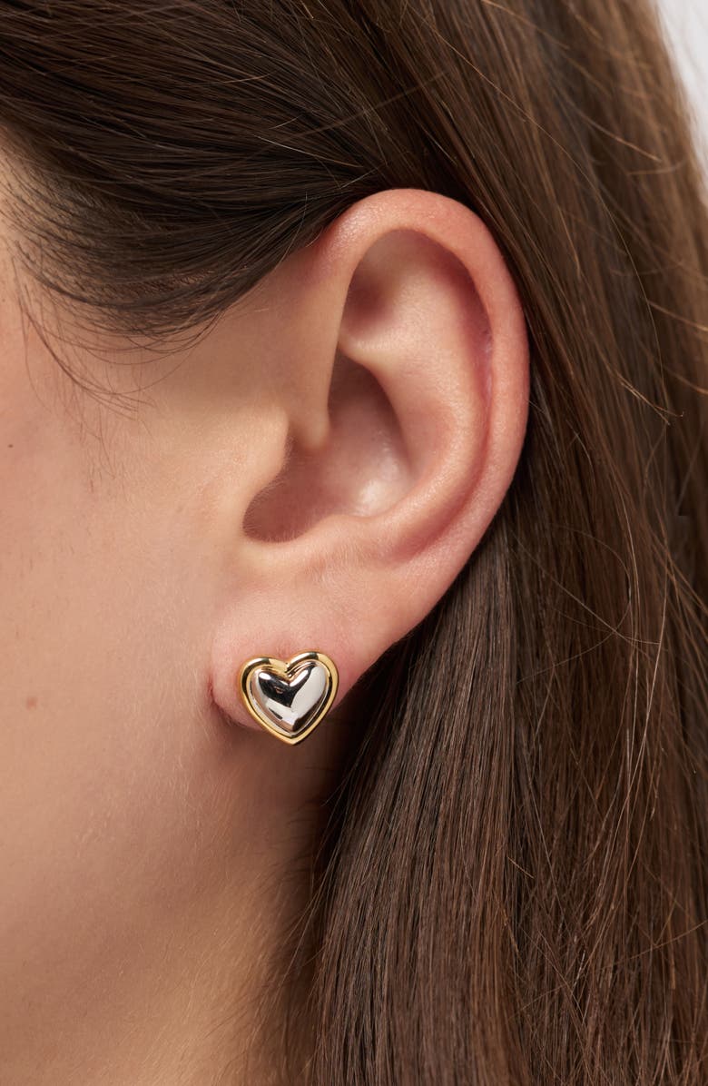 Ana Luisa Stud Earrings - Lev Studs Two Tone, Alternate, color, Two-Tone