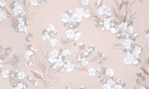 Alex Evenings Floral Embroidered Sequin Sheath Dress In Pink