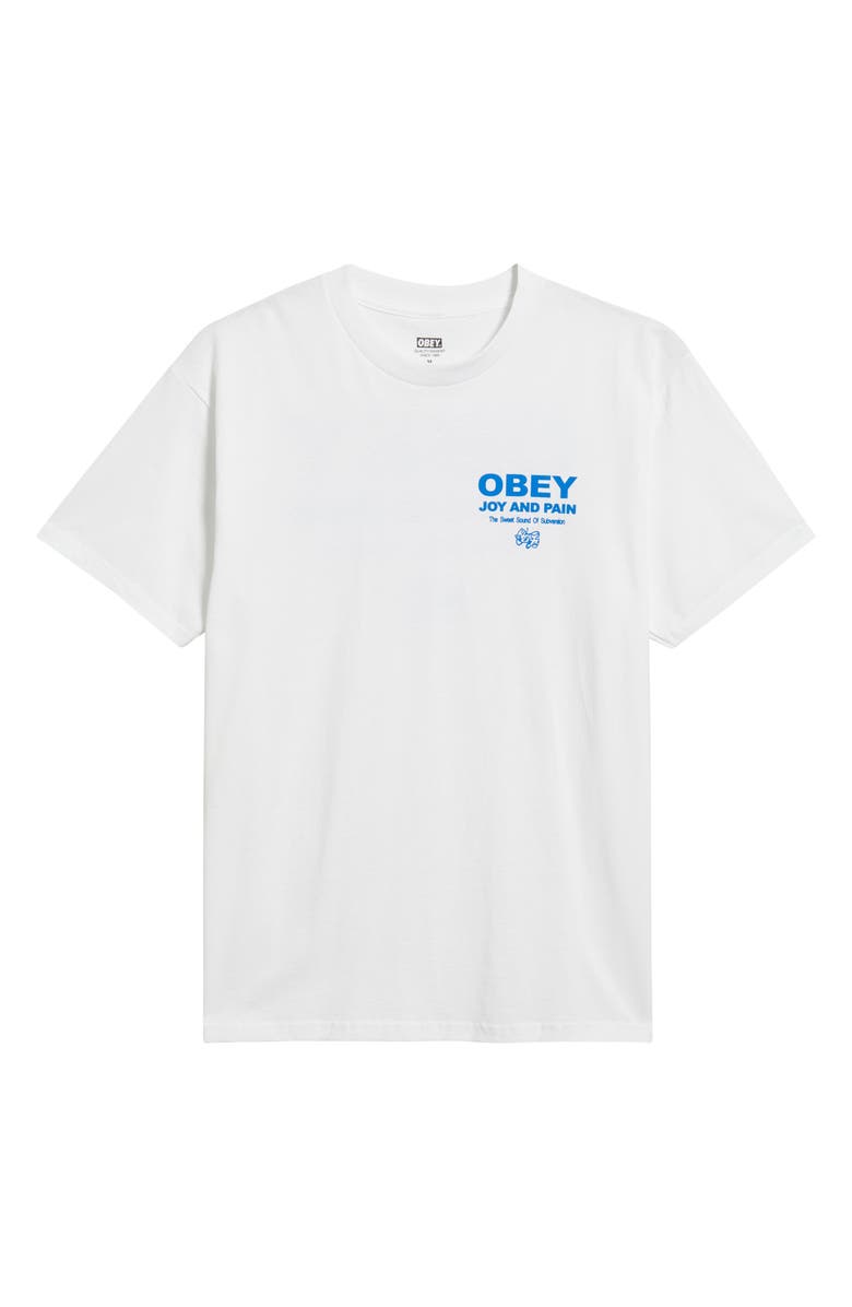 Obey Joy & Pain Cotton Graphic T-Shirt, Alternate, color, White